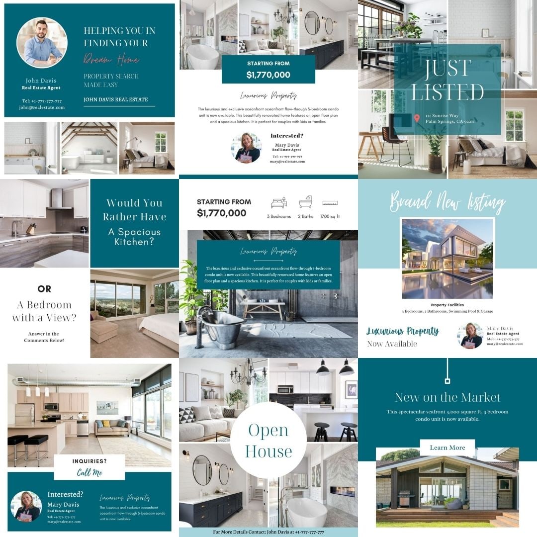 social-media-templates-for-real-estate-just-listed-template-sets